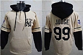 New York Yankees 99 Judge Cream All Stitched Pullover Hoodie,baseball caps,new era cap wholesale,wholesale hats